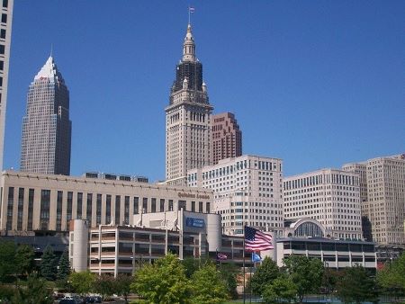 Downtown Cleveland Ohio skyline